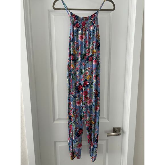 Posh Peanut Floral Jumpsuit Bamboo Size 10 EUC - Picture 2 of 4